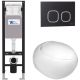 Комплект унитаза с инсталляцией WeltWasser Amberg 350 +Jeckenbach 004 GL-WT +Amberg RD-BL 10000012344 белый глянцевый
