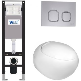 Комплект унитаза с инсталляцией WeltWasser Amberg 350 +Jeckenbach 004 GL-WT +Amberg RD-CR 10000012345 белый глянцевый