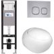 Комплект унитаза с инсталляцией WeltWasser Amberg 350 +Jeckenbach 004 GL-WT +Amberg RD-CR 10000012345 белый глянцевый