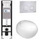 Комплект унитаза с инсталляцией WeltWasser Amberg 350 +Jeckenbach 004 GL-WT +Amberg RD-MT CR 10000012346 белый глянцевый