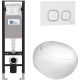 Комплект унитаза с инсталляцией WeltWasser Amberg 350 +Jeckenbach 004 GL-WT +Amberg RD-WT 10000012347 белый глянцевый