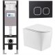 Комплект унитаза с инсталляцией WeltWasser Amberg 350 +Nesenbach 004 GL-WT +Amberg RD-BL 10000012394 белый глянцевый