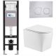 Комплект унитаза с инсталляцией WeltWasser Amberg 350 +Nesenbach 004 GL-WT +Amberg RD-MT CR 10000012396 белый глянцевый