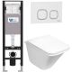 Комплект унитаза с инсталляцией WeltWasser Amberg 350 +Rotbach 004 GL-WT +Amberg RD-WT 10000012407 белый глянцевый