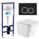 Комплект унитаза с инсталляцией Weltwasser Bamberg 460 + Gelbach 043 MT-WT + Bamberg BL 10000012799 белый матовый