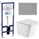 Комплект унитаза с инсталляцией Weltwasser Bamberg 460 + Gelbach 043 MT-WT + Bamberg CR 10000012800 белый матовый