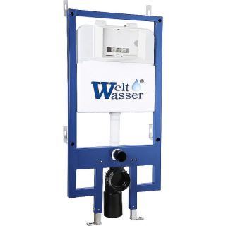 Комплект унитаза с инсталляцией Weltwasser Bamberg 545 + Gelbach 043 MT-WT + Bamberg CR 10000012806 белый матовый