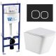 Комплект унитаза с инсталляцией Weltwasser Bamberg 460 + Gelbach 043 GL-WT + Bamberg BL 10000012809 белый глянцевый