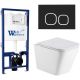 Комплект унитаза с инсталляцией Weltwasser Bamberg 525 + Gelbach 043 GL-WT + Bamberg BL 10000012812 белый глянцевый