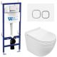 Комплект унитаза с инсталляцией WeltWasser Bamberg 460 + Heimbach 043 GL-WT + Bamberg WT 10000012821 белый глянцевый