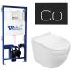 Комплект унитаза с инсталляцией WeltWasser Bamberg 525 + Heimbach 043 GL-WT + Bamberg BL 10000012822 белый глянцевый