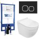 Комплект унитаза с инсталляцией WeltWasser Bamberg 545 + Heimbach 043 GL-WT + Bamberg BL 10000012825 белый глянцевый