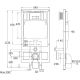 Комплект унитаза с инсталляцией WW Bamberg 545 +Heimbach 043 MT-BL +Bamberg BL 10000012835 черный матовый