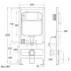 Комплект унитаза с инсталляцией WeltWasser Bamberg 460 +Merzbach 041 XL MT-BL +Bamberg BL 10000012869 черный матовый
