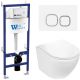 Комплект унитаза с инсталляцией WeltWasser Bamberg 460 +Merzbach 043 GL-WT +Bamberg WT 10000012893 белый глянцевый