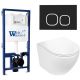Комплект унитаза с инсталляцией WeltWasser Bamberg 525 +Merzbach 043 GL-WT +Bamberg BL 10000012894 белый глянцевый