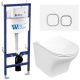 Комплект унитаза с инсталляцией WeltWasser Bamberg 460 +Odenbach 004 GL-WT +Bamberg WT 10000012923 белый глянцевый