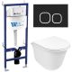 Комплект унитаза с инсталляцией WeltWasser Bamberg 460 + Telbach 004 GL-WT + Bamberg BL 10000012951 белый глянцевый