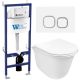 Комплект унитаза с инсталляцией WeltWasser Bamberg 460 + Telbach 004 GL-WT + Bamberg WT 10000012953 белый глянцевый