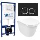 Комплект унитаза с инсталляцией WeltWasser Bamberg 525 + Telbach 004 GL-WT + Bamberg BL 10000012954 белый глянцевый
