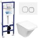 Комплект унитаза с инсталляцией WeltWasser Bamberg 460 +Rotbach 004 GL-WT +Bamberg WT 10000012963 белый глянцевый