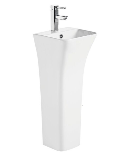 Раковина Weltwasser напольная 340х340х835 мм WW LEERBACH 3434 GL-WT 10000013331