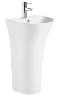 Раковина Weltwasser напольная 480х420х835 мм WW LEERBACH 4842 GL-WT 10000013332 белый