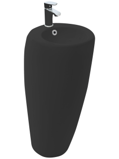 Раковина Weltwasser напольная 380х380х830 мм WW LEERBACH 3838 MT-BL 10000013333 черный