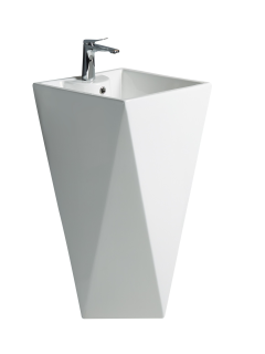 Раковина Weltwasser напольная 460х460х820 мм WW LEERBACH 460 GL-WT 10000013335 белый