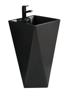 Раковина Weltwasser напольная 460х460х820 мм WW LEERBACH 460 MT-BL 10000013336 черный