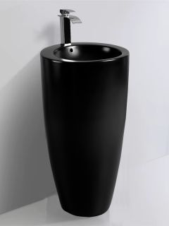 Раковина Weltwasser напольная 490х490х820 мм WW LEERBACH 4949 MT-BL 10000013337 черный