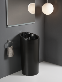 Раковина Weltwasser напольная 450х460х970 мм WW LEERBACH 4546 MT-BL 10000013341 черный