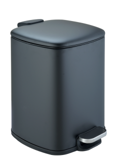 Педальное ведро Weltwasser BERG BL  6L 10000013397 Черный матовый