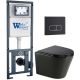 Комплект унитаза с инсталляцией WeltWasser Marberg 410 +Salzbach 043 GL-BL +MAR 410 SE MT-BL 10000013499 черный глянцевый
