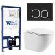 Комплект унитаза с инсталляцией WeltWasser Bamberg 525 +Merzbach 043 MT-WT +Bamberg BL 10000013621 белый матовый