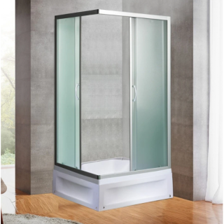 Душевое ограждение River с поддоном Morava XL 120/80/41 MT 10000013637 120х80 хром стекло матовое
