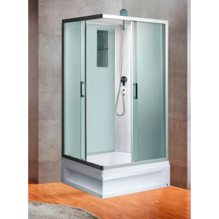 Душевая кабина River с поддоном Quadro Б/К XL 120/80/41 MT 10000013642 120х80 хром стекло матовое
