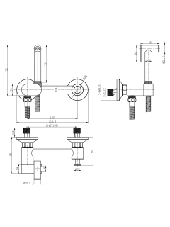 Гигиенический душ Weltwasser HIGI R02 BR 10000013661 Бронза.