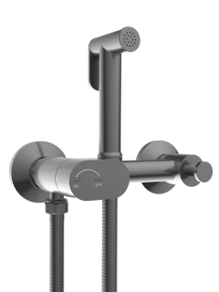 Гигиенический душ Weltwasser HIGI R02 GG 10000013662 Брашированная оружейная сталь.