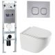 Комплект унитаза с инсталляцией WeltWasser Amberg 350 ST +Merzbach 043 XL GL-WT +Amberg RD-CR 10000013762 белый глянцевый