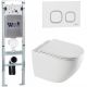 Комплект унитаза с инсталляцией WeltWasser Amberg 350 ST +Merzbach 043 XL GL-WT +Amberg RD-WT 10000013764 белый глянцевый