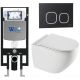 Комплект унитаза с инсталляцией WeltWasser Amberg 497 +Merzbach 043 XL GL-WT +Amberg RD-BL 10000013766 белый глянцевый