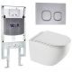 Комплект унитаза с инсталляцией WeltWasser Amberg 497 ST +Merzbach 043 XL GL-WT +Amberg RD-CR 10000013772 белый глянцевый