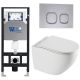 Комплект унитаза с инсталляцией WeltWasser Amberg 506 +Merzbach 043 XL GL-WT +Amberg RD-CR 10000013777 белый глянцевый