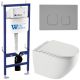 Комплект унитаза с инсталляцией WeltWasser Bamberg 460 +Merzbach 043 XL GL-WT +Bamberg CR 10000013787 белый глянцевый