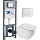 Комплект унитаза с инсталляцией WeltWasser Marberg 410 +Merzbach 043 XL GL-WT +MAR 410 RD GL-WT 10000013798 белый глянцевый