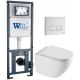 Комплект унитаза с инсталляцией WeltWasser Marberg 410 +Merzbach 043 XL GL-WT +MAR 410 SE GL-WT 10000013801 белый глянцевый