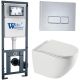Комплект унитаза с инсталляцией WeltWasser Marberg 410 +Merzbach 043 XL GL-WT +MAR 410 SE-CR 10000013803 белый глянцевый