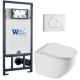 Комплект унитаза с инсталляцией WeltWasser Marberg 507 +Merzbach 043 XL GL-WT +MAR 507 RD GL-WT 10000013805 белый глянцевый