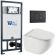 Комплект унитаза с инсталляцией WeltWasser Marberg 507 +Merzbach 043 XL GL-WT +MAR 507 RD MT-BL 10000013806 белый глянцевый